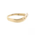 Image 5 of Gold ring with diamond; 0.015 ct.