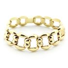 Image 1 of Gold wide link bracelet made of 14 carat gold