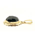 Image 4 of Vintage gold pendant with garnet stone