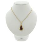 Image 3 of Vintage gold pendant with carnelian