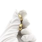 Image 6 of Gold Hoops with Meander Pattern