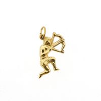 Gold zodiac sign pendant; Sagittarius