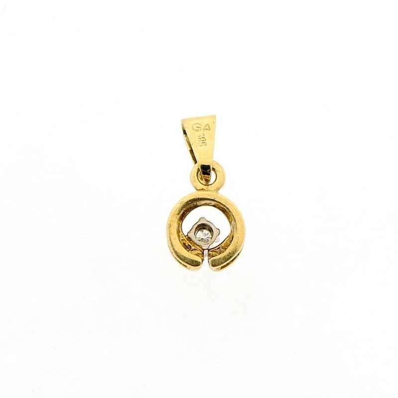 Image 7 of Gold pendant with diamond | 0.03 ct.