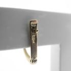 Image 4 of Gold stud earrings with zirconia flower