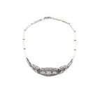 Afbeelding 4 van Witgouden Art-deco armband met diamanten; Ca. 1,29 ct. | 19 cm