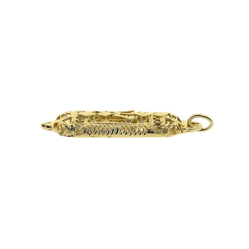 Image 3 of Vintage gold Mezuzah pendant
