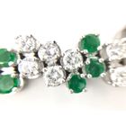 Image 56 of Exclusive white gold bracelet with emerald and diamond; 7.40 ct. + IGI Certificate