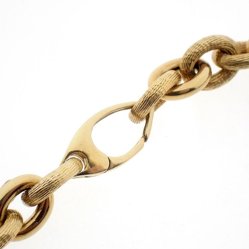 Image 7 of 18K Gold Anchor Link Bracelet | 19 cm