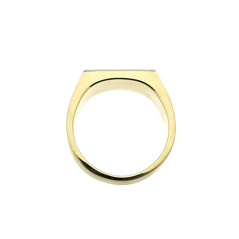 Image 4 of Two-tone gold men's signet ring