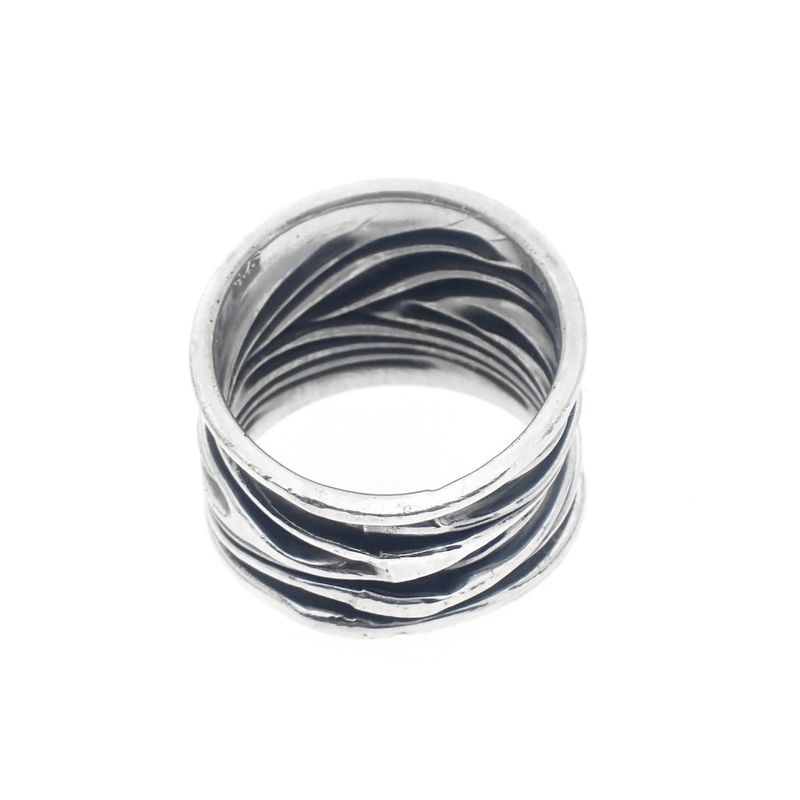 Image 5 of Silver fantasy ring patinated