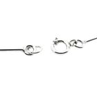 Afbeelding 8 van Zilveren staafjes schakelketting met vaste hanger | 72 cm 