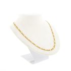 Image 7 of Gold closed figaro link chain | 61.5 cm