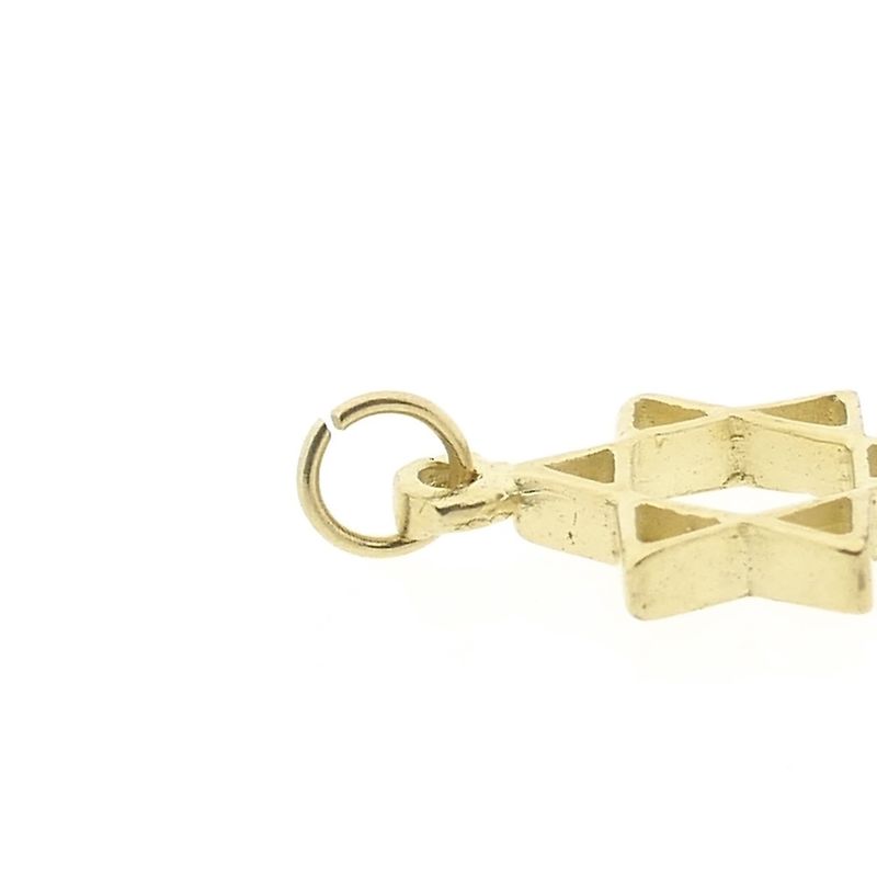 Image 4 of Gold Star of David pendant