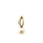Image 6 of Gold pendant with pearl and diamond | 0.01 ct.