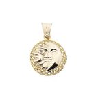Afbeelding 1 van Bicolor gouden zon en maan hanger