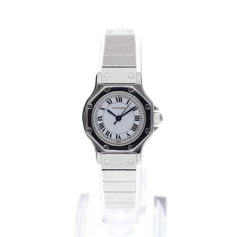 Image 1 of Cartier Santos Octagon Automatic 0906; Vintage ladies watch