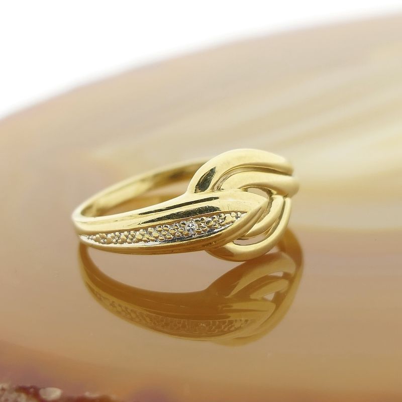 Image 6 of Gold ring with diamond | 0.005 ct.