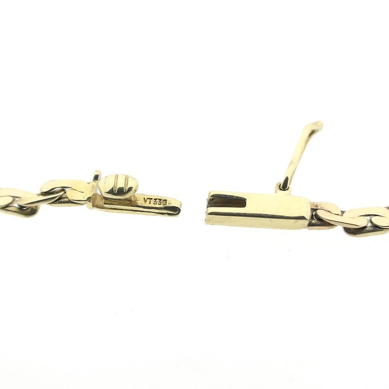 Image 5 of Gold fantasy link bracelet with diamond; 0.03 ct. | 17.5 cm