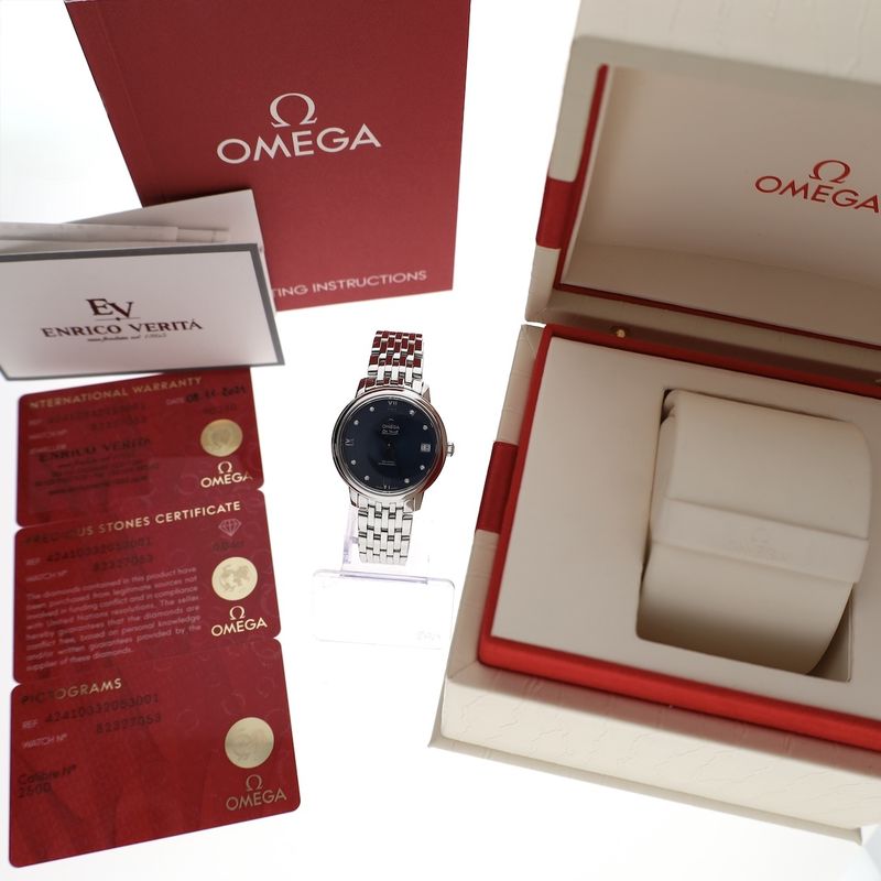 Image 4 of Omega De Ville Prestige Co-Axial; Automatic women's watch with diamonds