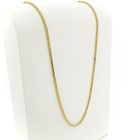 Image 3 of Gold square king chain | 60 cm