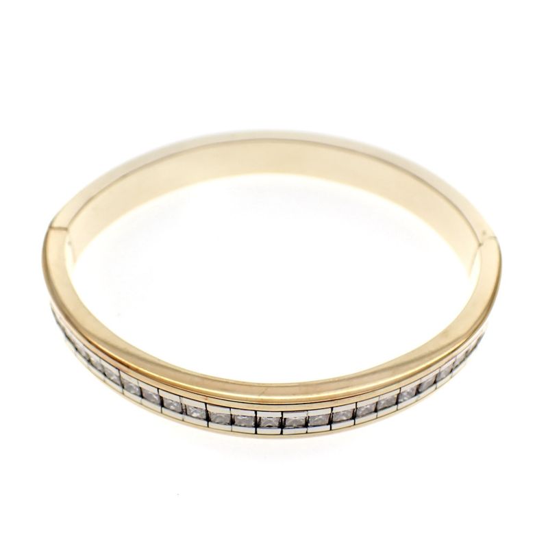 Image 3 of Gold slave bracelet with diamond 3.00 ct.