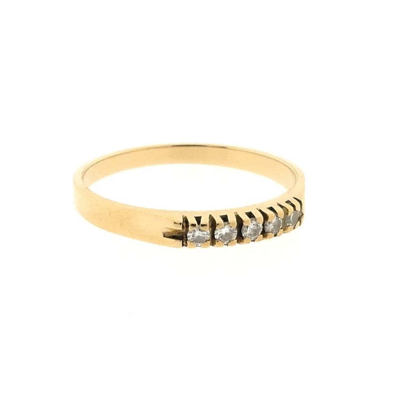 Image 5 of Gold ring with diamond | 0.175 ct.