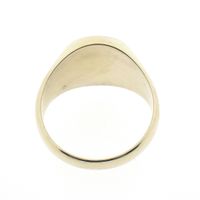 Gold men's signet ring