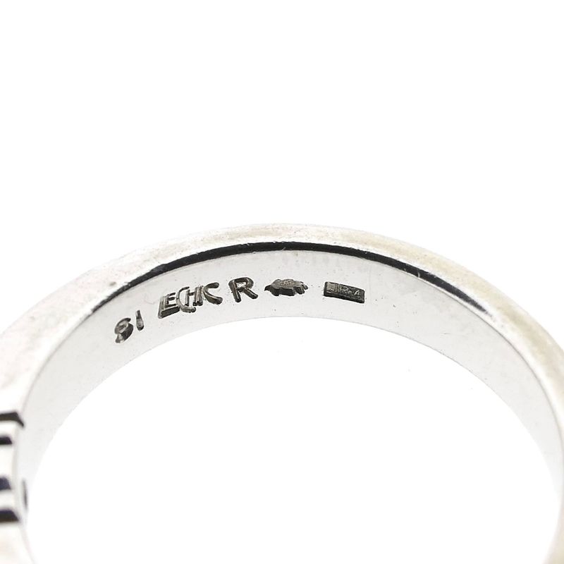 Image 8 of White Gold Solitaire Ring with Diamond; 0.08 ct.