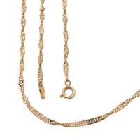 Rose gold twisted link chain
