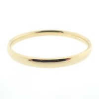Gold smooth slave bracelet; Ø 60 mm