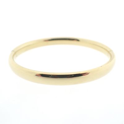 Image 1 of Gold smooth slave bracelet; Ø 60 mm