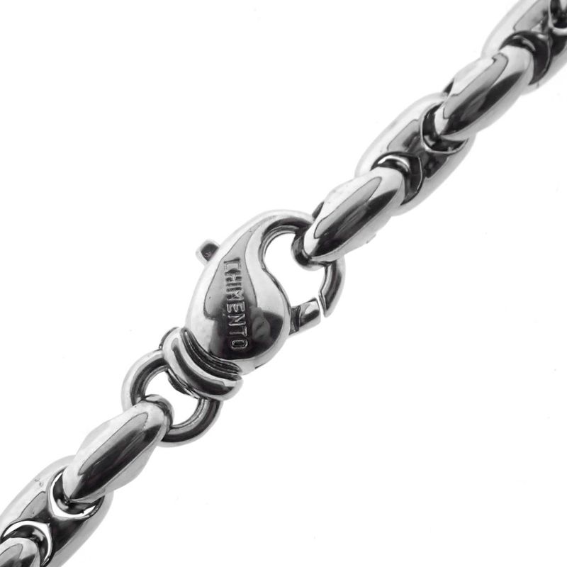 Image 8 of 18K white gold fantasy link chain | 43.5 cm | Chimento