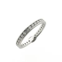 Platinum alliance ring with diamond | 0.93 ct.