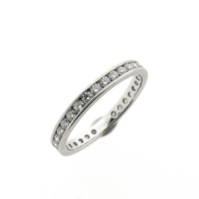 Image 1 of Platinum alliance ring with diamond | 0.93 ct.