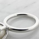Image 5 of Bron Jewelry white gold 'Phlox' ring set with a South Sea pearl and 0.04 ct diamond.