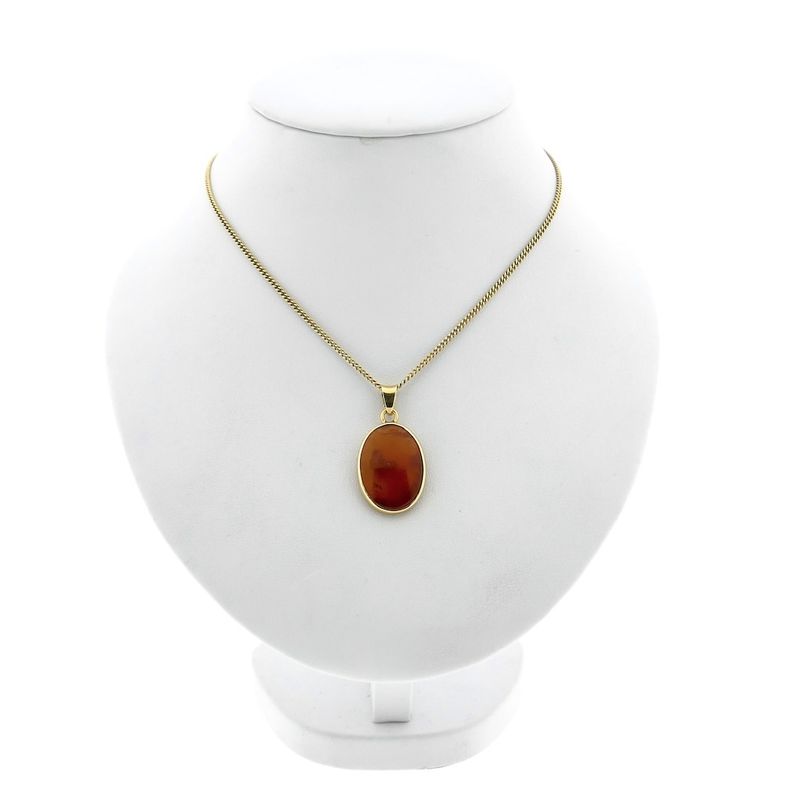 Image 3 of Gold pendant with amber