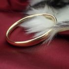 Image 2 of Gold smooth slave bracelet; Ø 60 mm