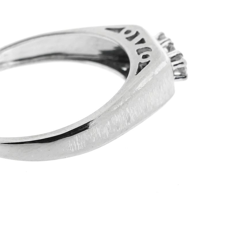 Image 8 of White gold ring with diamond | 0.15 ct.