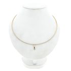 Image 3 of Bicolor Gold Minimalist Pendant with Diamond