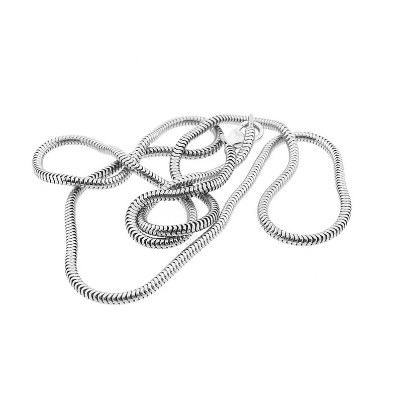 Image 6 of White gold snake link chain
