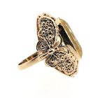 Image 8 of Rose gold butterfly ring set with beryl