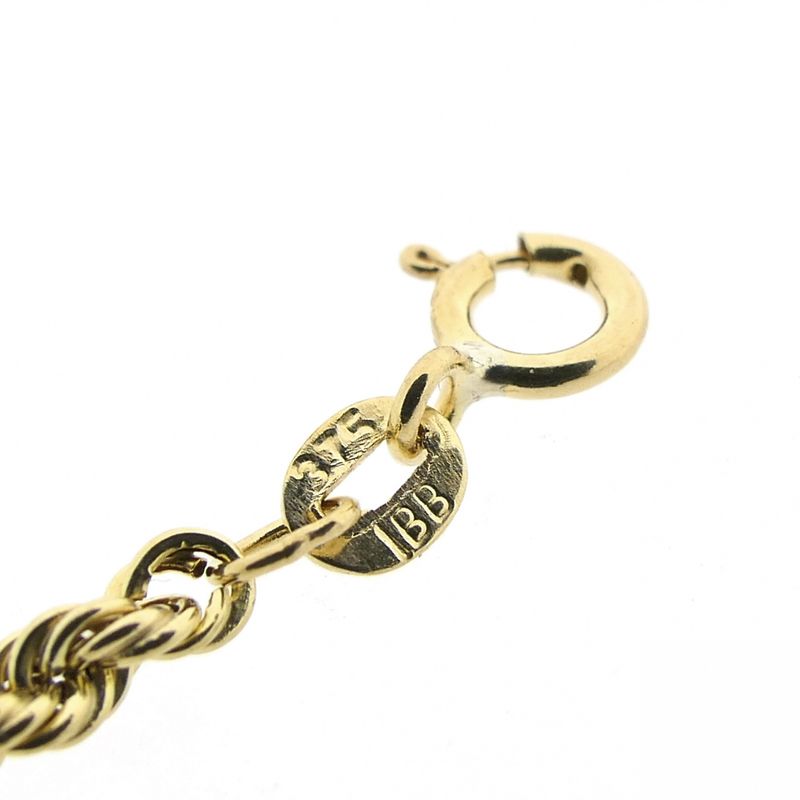 Image 7 of 9K Twisted Link Chain | 46.5cm