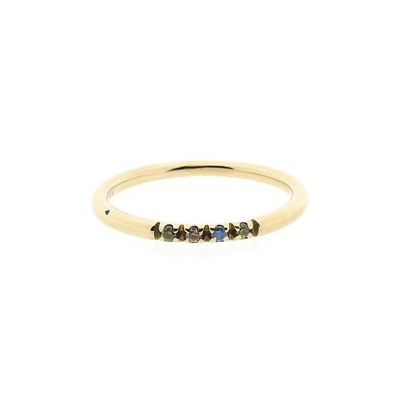 Image 3 of Gold Ring with Colored Zirconia