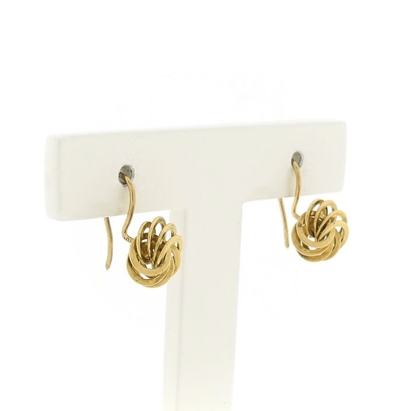 Image 3 of Golden dynamic stud earrings
