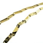 Image 4 of Gold raw link necklace; Riitta Hakala | 44.5 cm