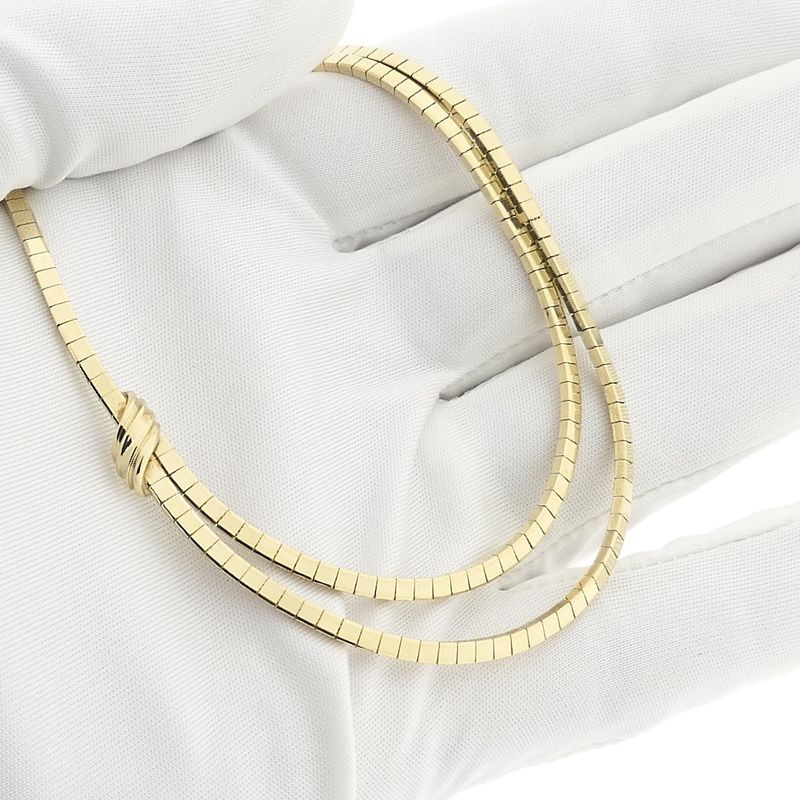 Image 9 of Gold Omega link necklace