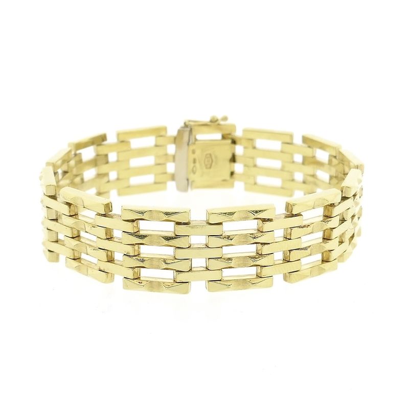 Image 3 of Gold tank link bracelet