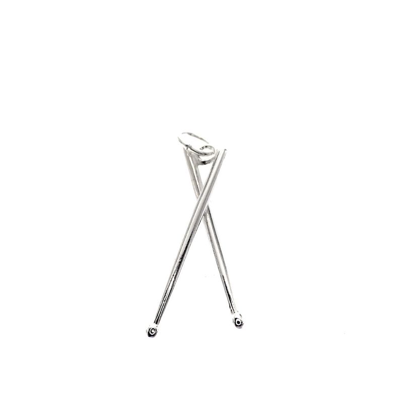Image 1 of Silver charm; Drumsticks