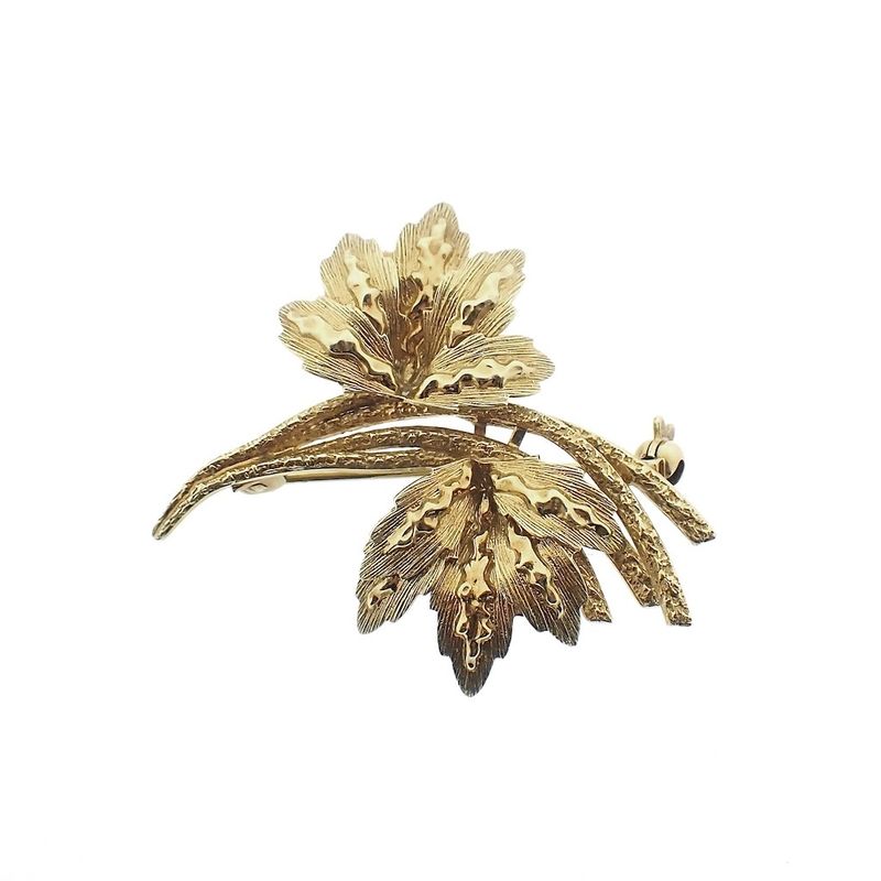 Image 1 of Gold floral brooch | Vintage