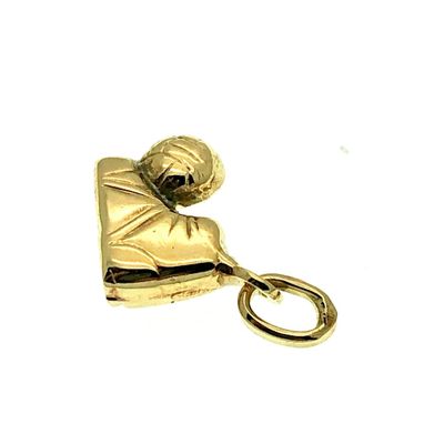 Yellow gold pendant of a football and shoe Image 2 of Yellow gold pendant of a football and shoe